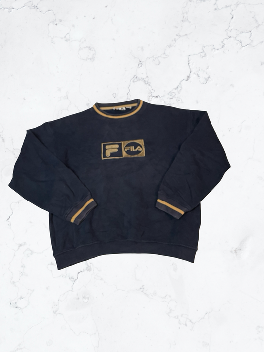 Fila Vintage Sweatshirt Gestickt M 5893