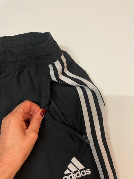 Adidas Vintage Trackpants Baggy Nylon Stoff aus Regenjacke #9152 Gr S