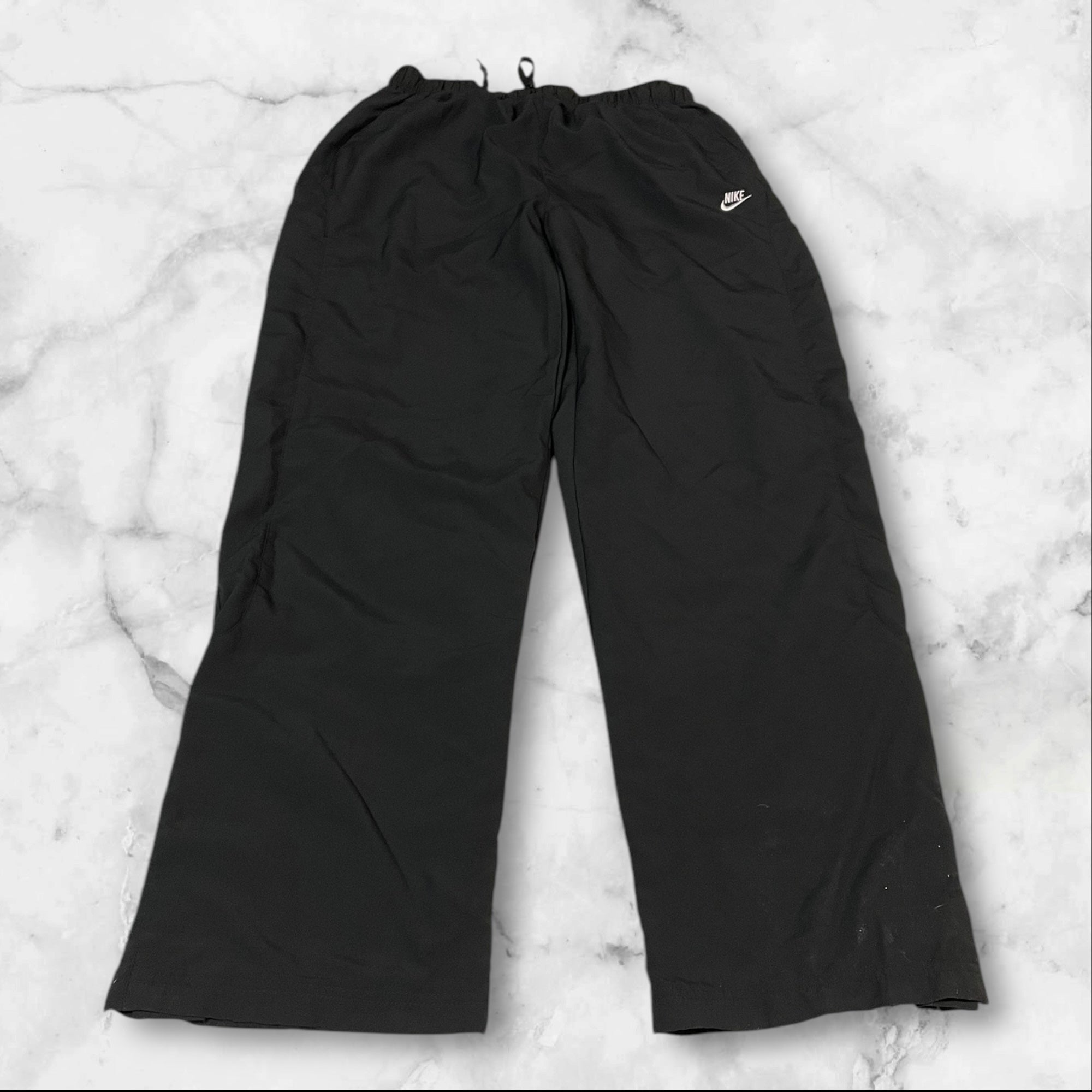 Nike Vintage Trackpants Baggy Nylon Stoff aus Regenjacke M 261