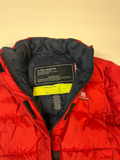 Polo Ralph Lauren Jeans Vintage Daunenjacke Sport Kinder M 5278