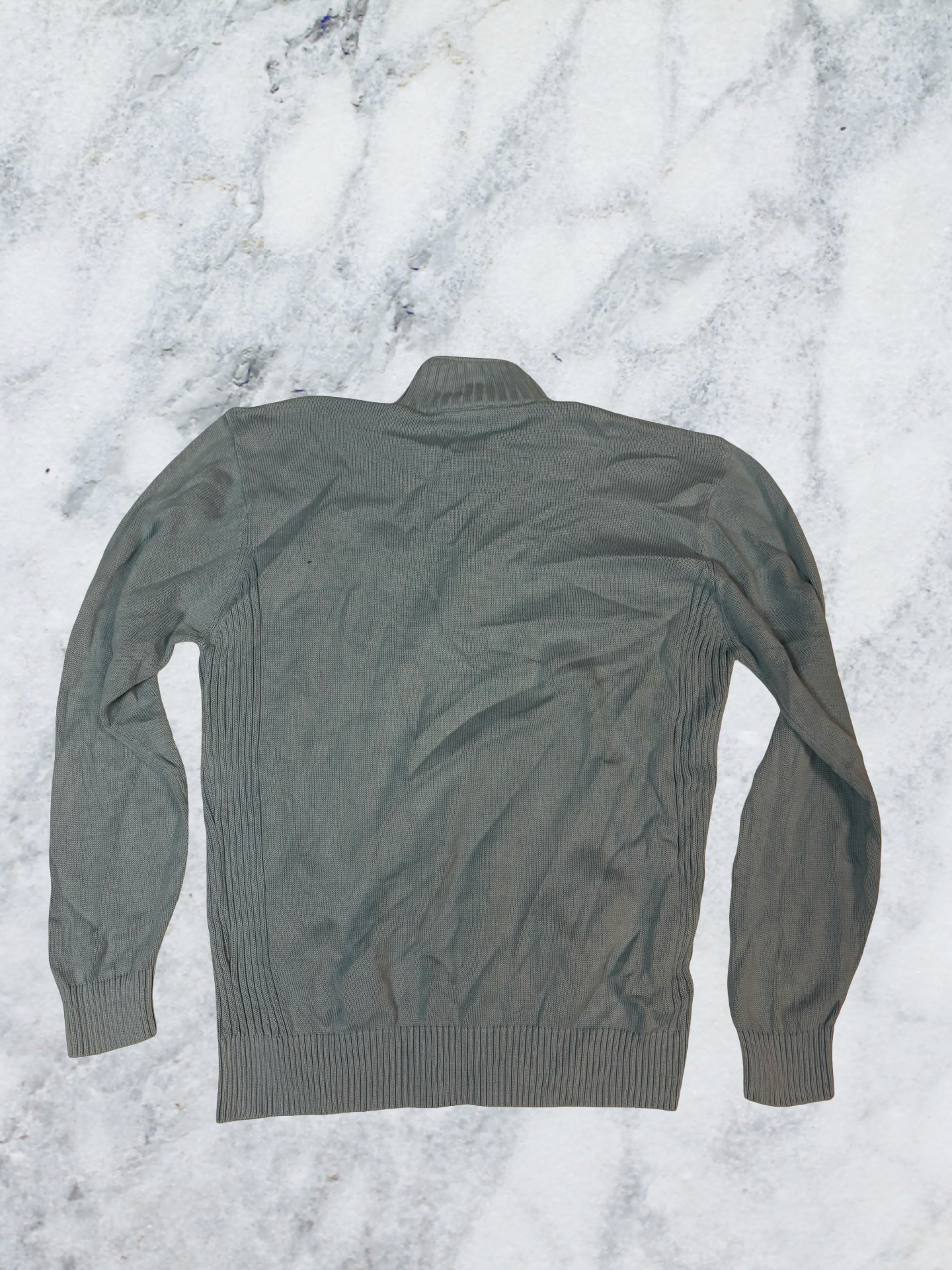 Lacoste vintage 3/4 Zip Babyblau L 5863