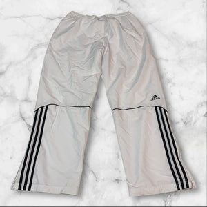 Adidas Vintage Trackpants Baggy Nylon Stoff aus Regenjacke L 152
