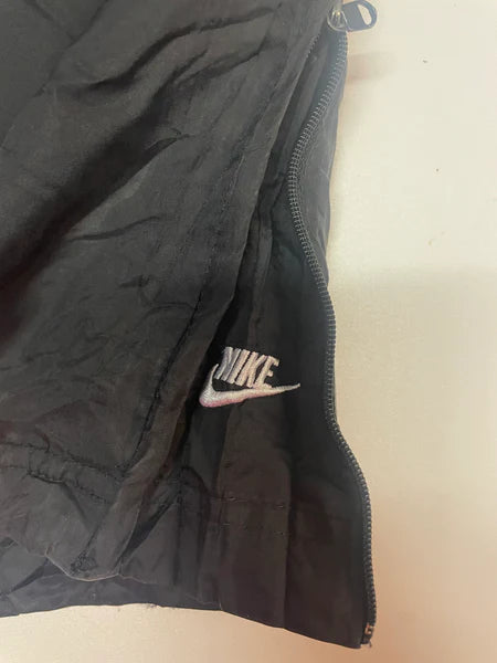 Nike Vintage Trackpants Baggy Nylon Stoff aus Regenjacke L 382