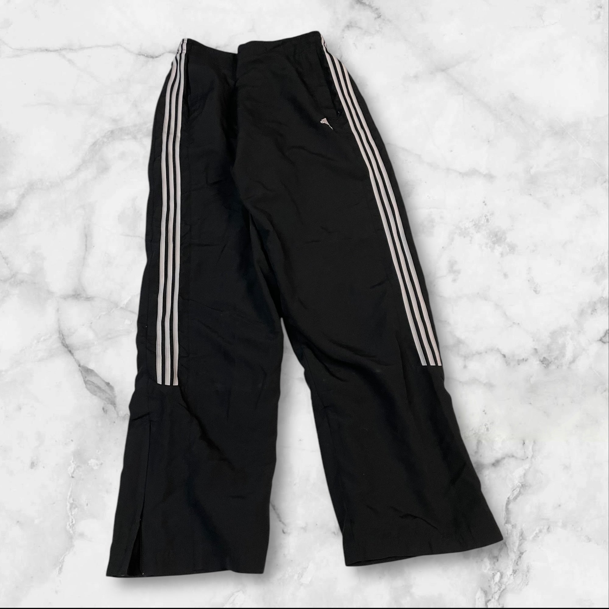 Adidas Vintage Trackpants Baggy Nylon Stoff aus Regenjacke XL 858