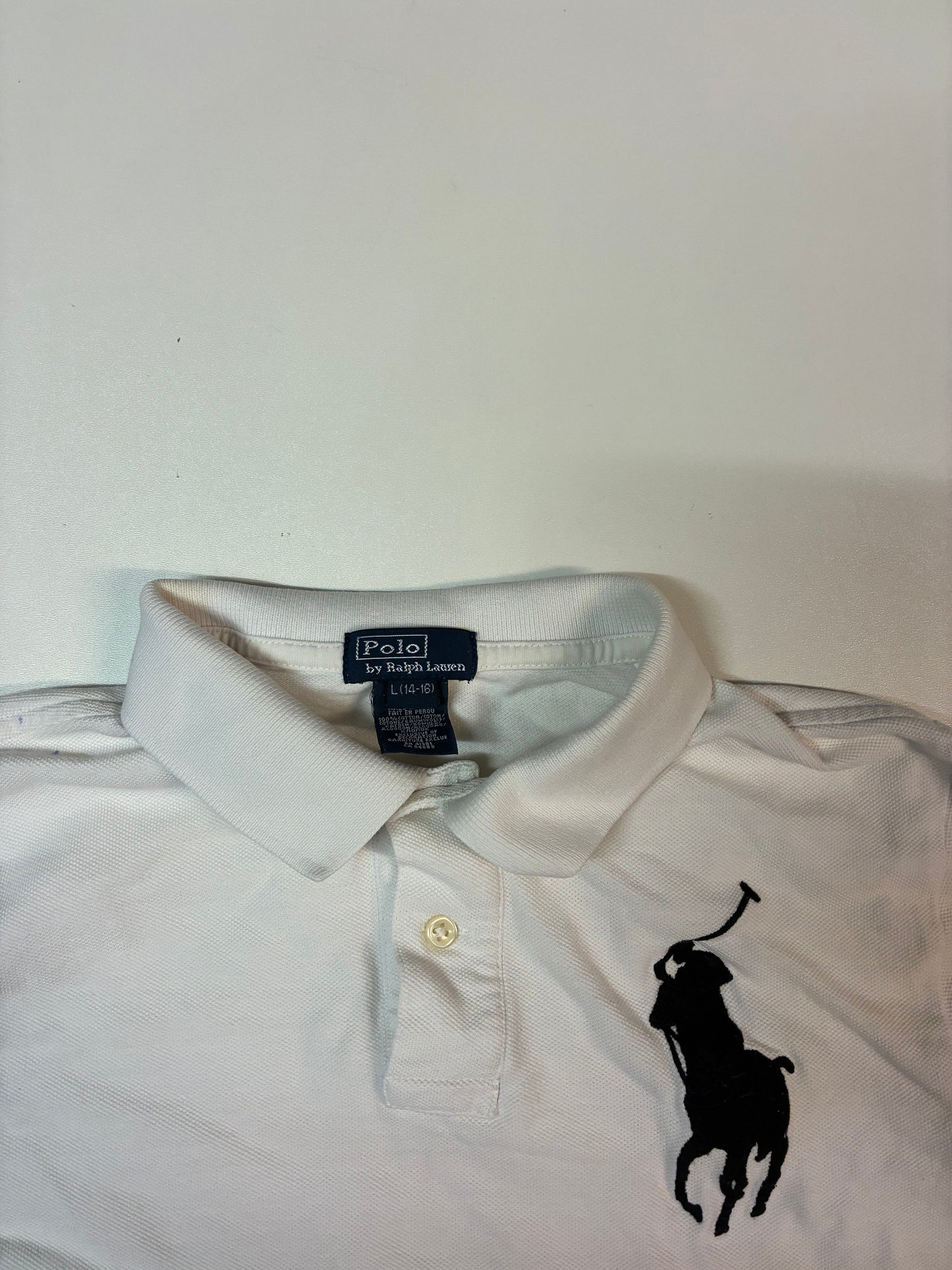 Vintage Polo Ralph Lauren Langarm Shirt Kids L fit XS 6017