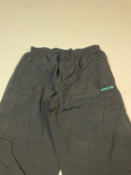 Adidas Vintage Trackpants Baggy Nylon Stoff aus Regenjacke M 9880