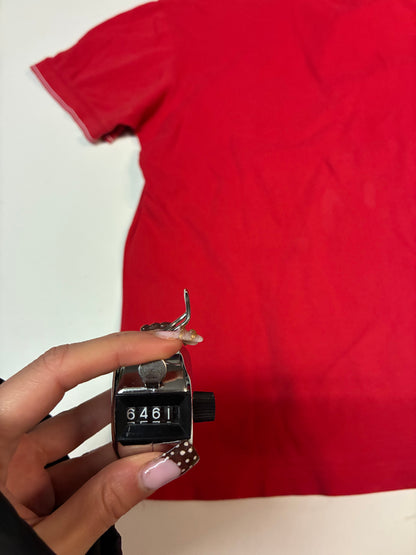 Vintage Reebok polo shirt mit Loch M 6461