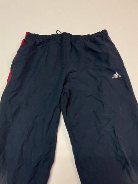 Adidas Vintage Trackpants Baggy Nylon Stoff aus Regenjacke #9209 Gr L