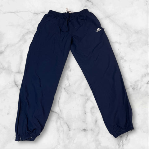 Adidas Vintage Trackpants Baggy Nylon Stoff aus Regenjacke L 434