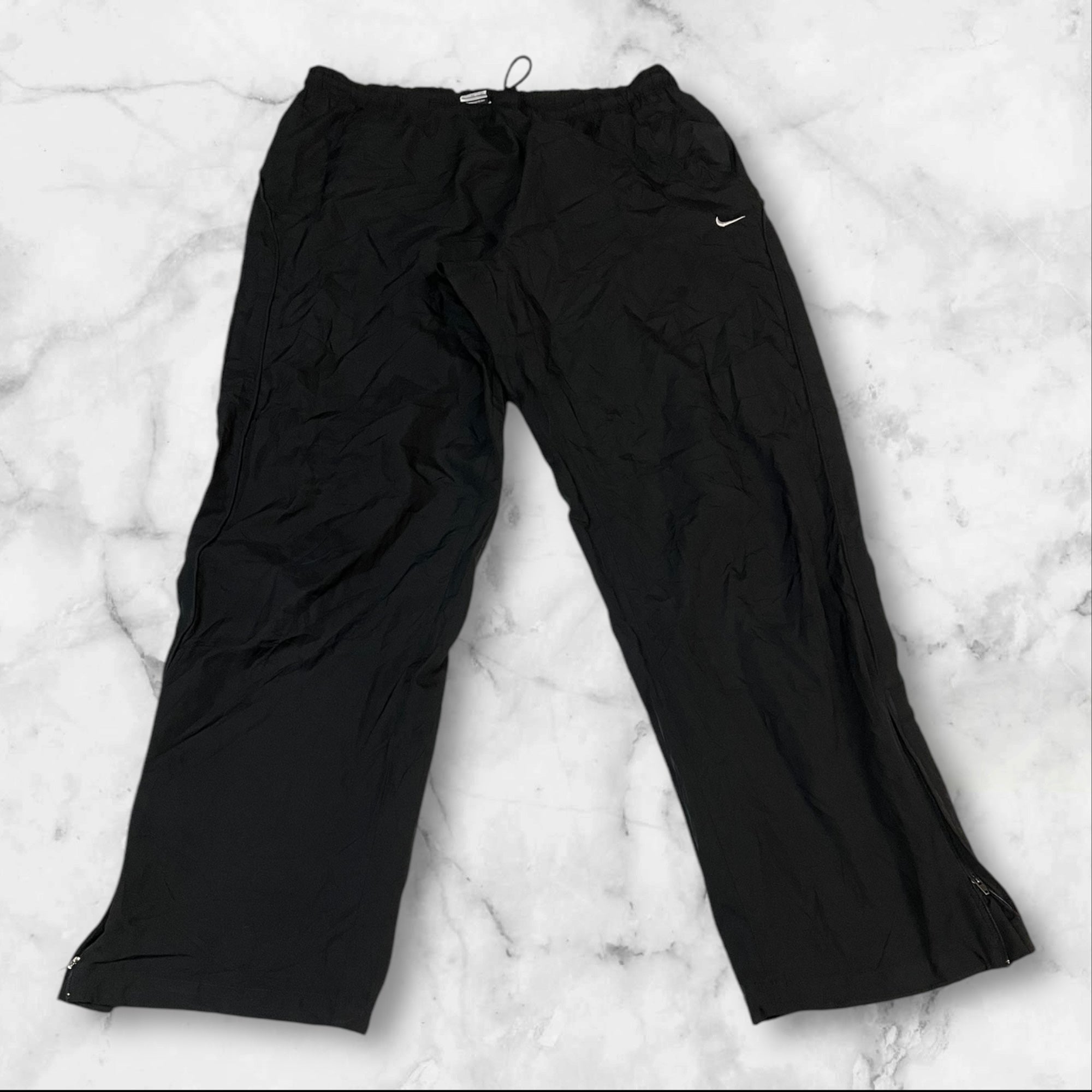 Nike Vintage Trackpants Baggy Nylon Stoff aus Regenjacke XL 429