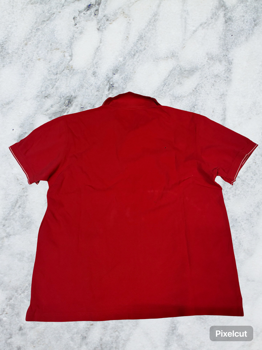 Vintage Reebok polo shirt mit Loch M 6461