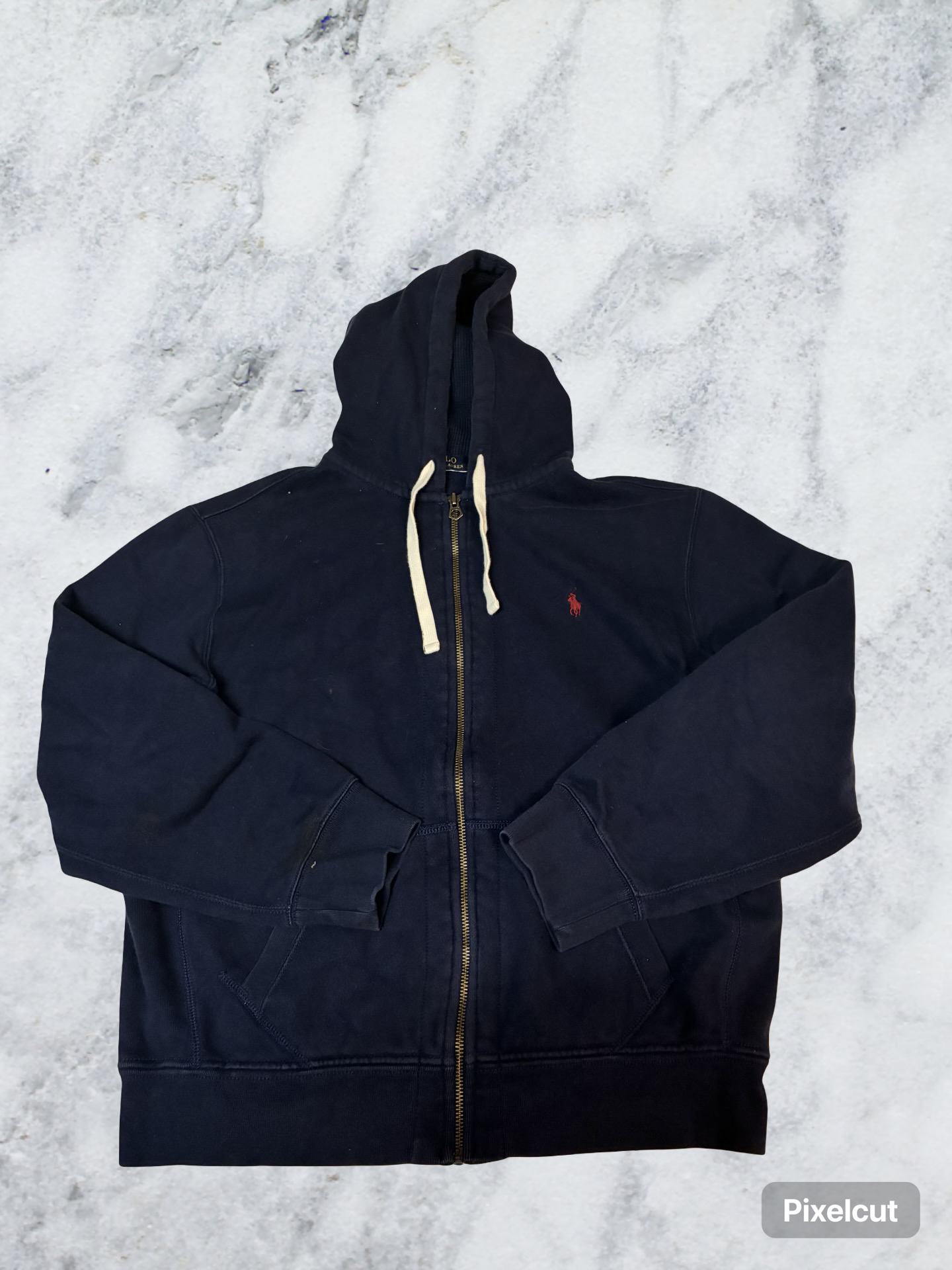 Vintage Polo Ralph Lauren Hoodie navy XL fit S 6091