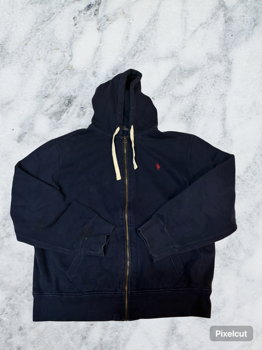 Vintage Polo Ralph Lauren Hoodie navy XL fit S 6091