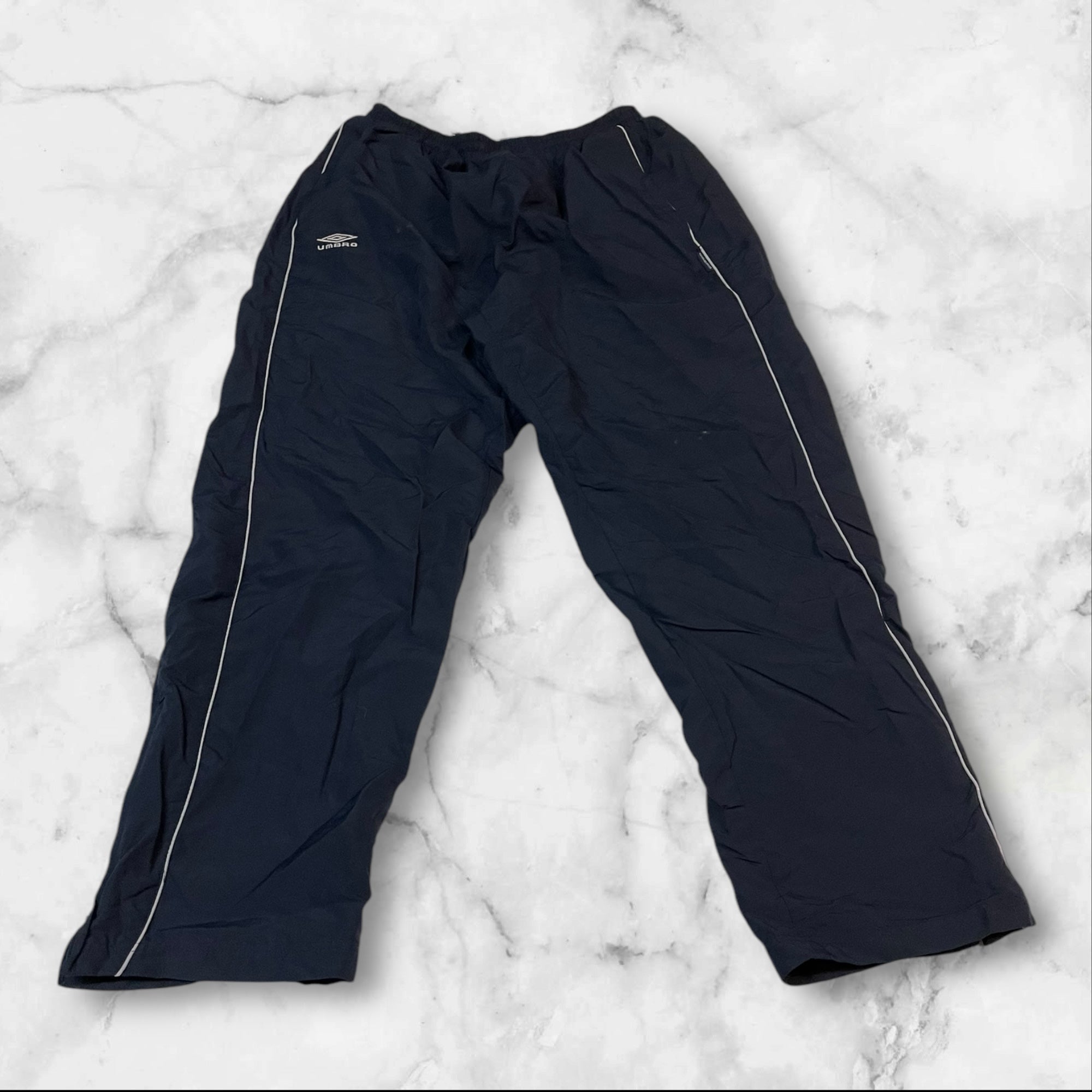 Umbro Vintage Trackpants Baggy Nylon Stoff aus Regenjacke XXL 463