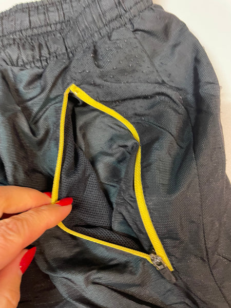 Nike Vintage Trackpants Baggy Nylon Stoff aus Regenjacke L 457