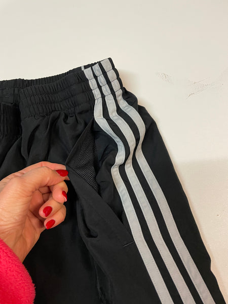 Adidas Vintage Trackpants Baggy Nylon Stoff aus Regenjacke L 861