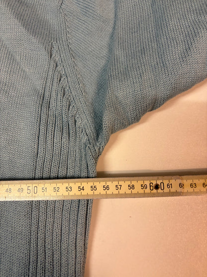 Lacoste vintage 3/4 Zip Babyblau L 5863