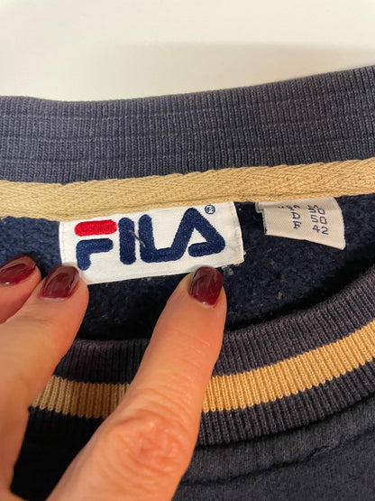 Fila Vintage Sweatshirt Gestickt M 5893