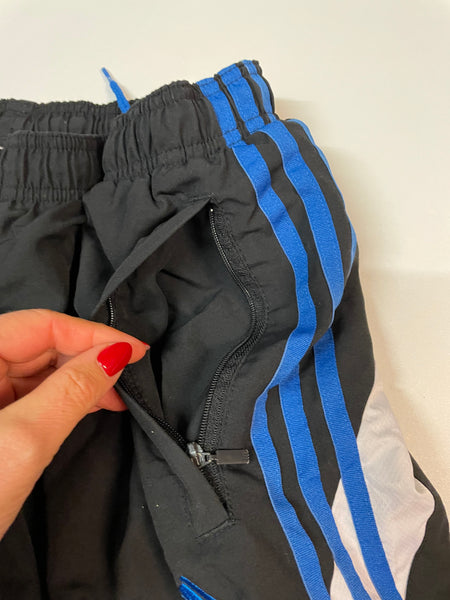 Adidas Vintage Trackpants Baggy Nylon Stoff aus Regenjacke M 215