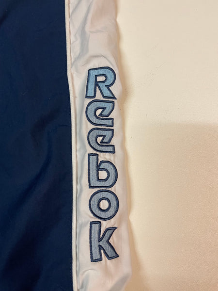 Reebok Vintage Trackpants Baggy Nylon Stoff aus Regenjacke M 9525