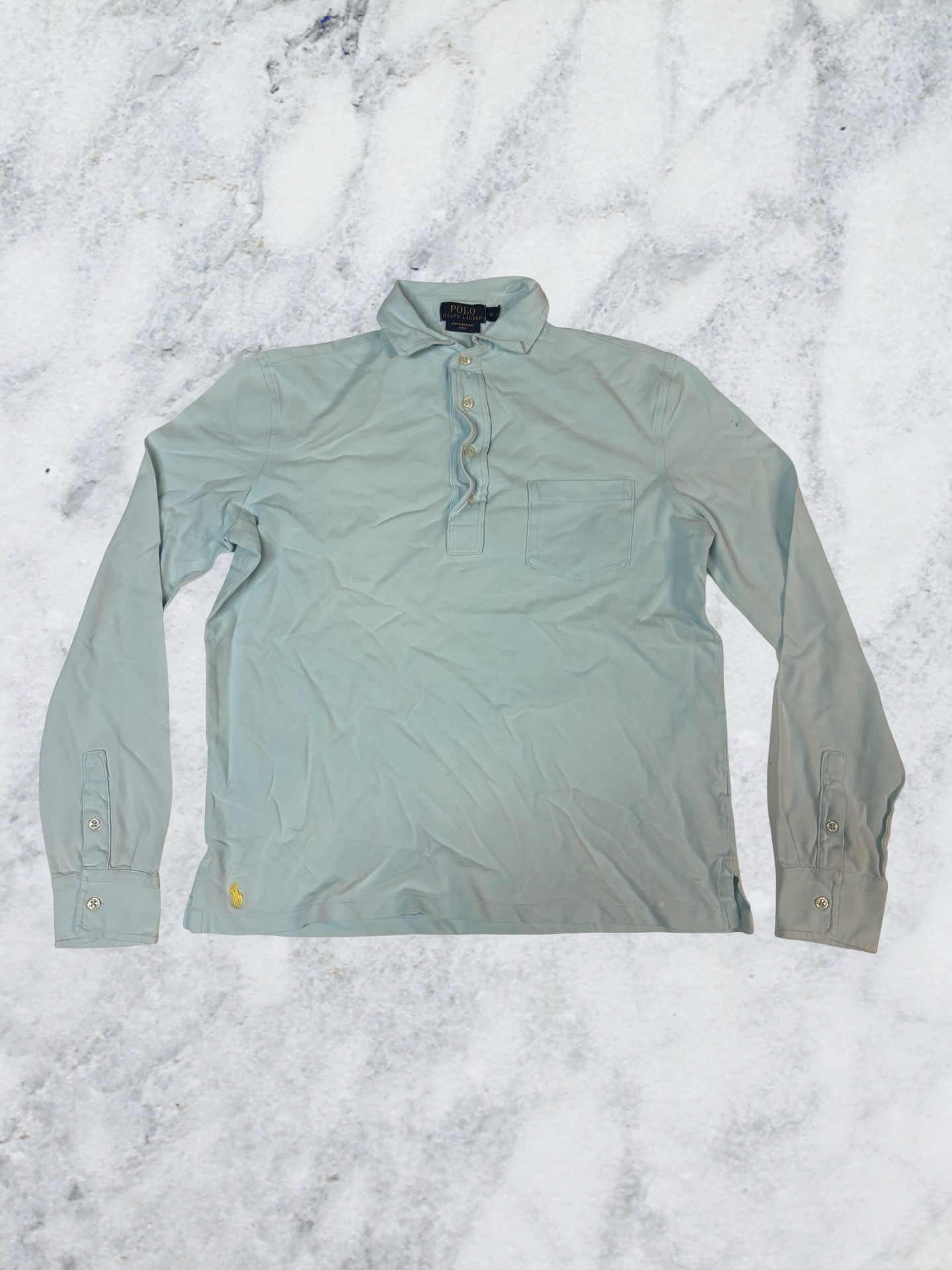 Polo Ralph Lauren Vintage Langarm Poloshirt M 5807