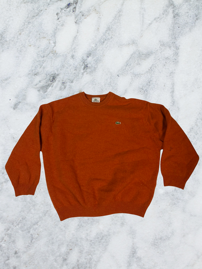 Lacoste Vintage Pullover S-M 100% Wolle 5872