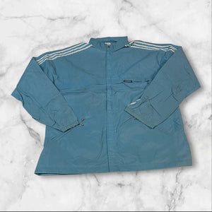Adidas Vintage Trackjacket Nylon Stoff aus Regenjacke M 115