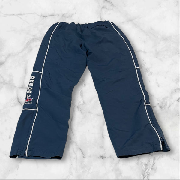 Reebok Vintage Trackpants Baggy Nylon Stoff aus Regenjacke M 172