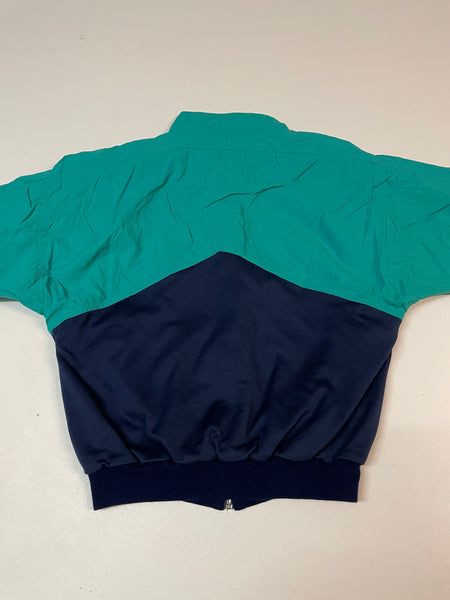 Adidas Vintage Trackjacket Nylon Stoff aus Regenjacke S 8942