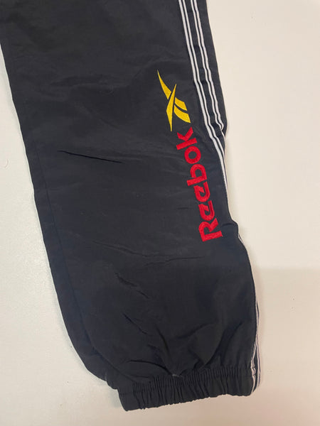 Reebok Vintage Trackpants Nylon Stoff aus Regenjacke Baggy #9078 Gr S