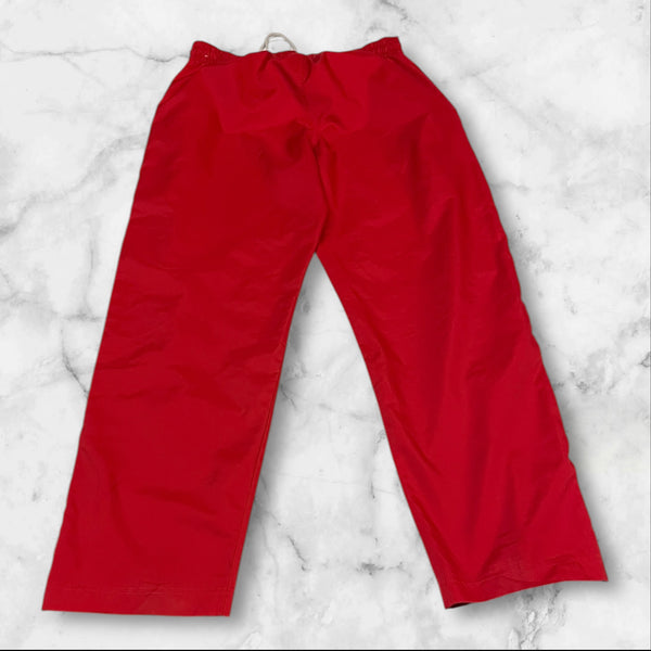 Nike Vintage Trackpants Baggy Nylon Stoff aus Regenjacke L 347