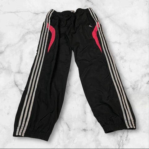 Adidas Vintage Trackpants Baggy Nylon Stoff aus Regenjacke L 159