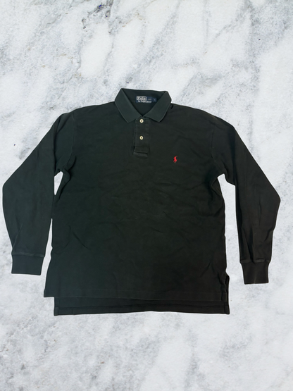 Polo Ralph Lauren Vintage Poloshirt Langarm M 5810