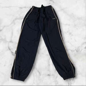 Reebok Vintage Trackpants Baggy Nylon Stoff aus Regenjacke M 422