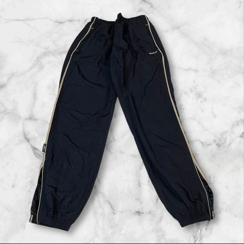 Reebok Vintage Trackpants Baggy Nylon Stoff aus Regenjacke M 422