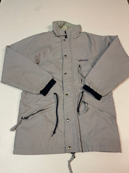 Adidas Vintage Trackjacket Nylon Stoff aus Regenjacke M 8940