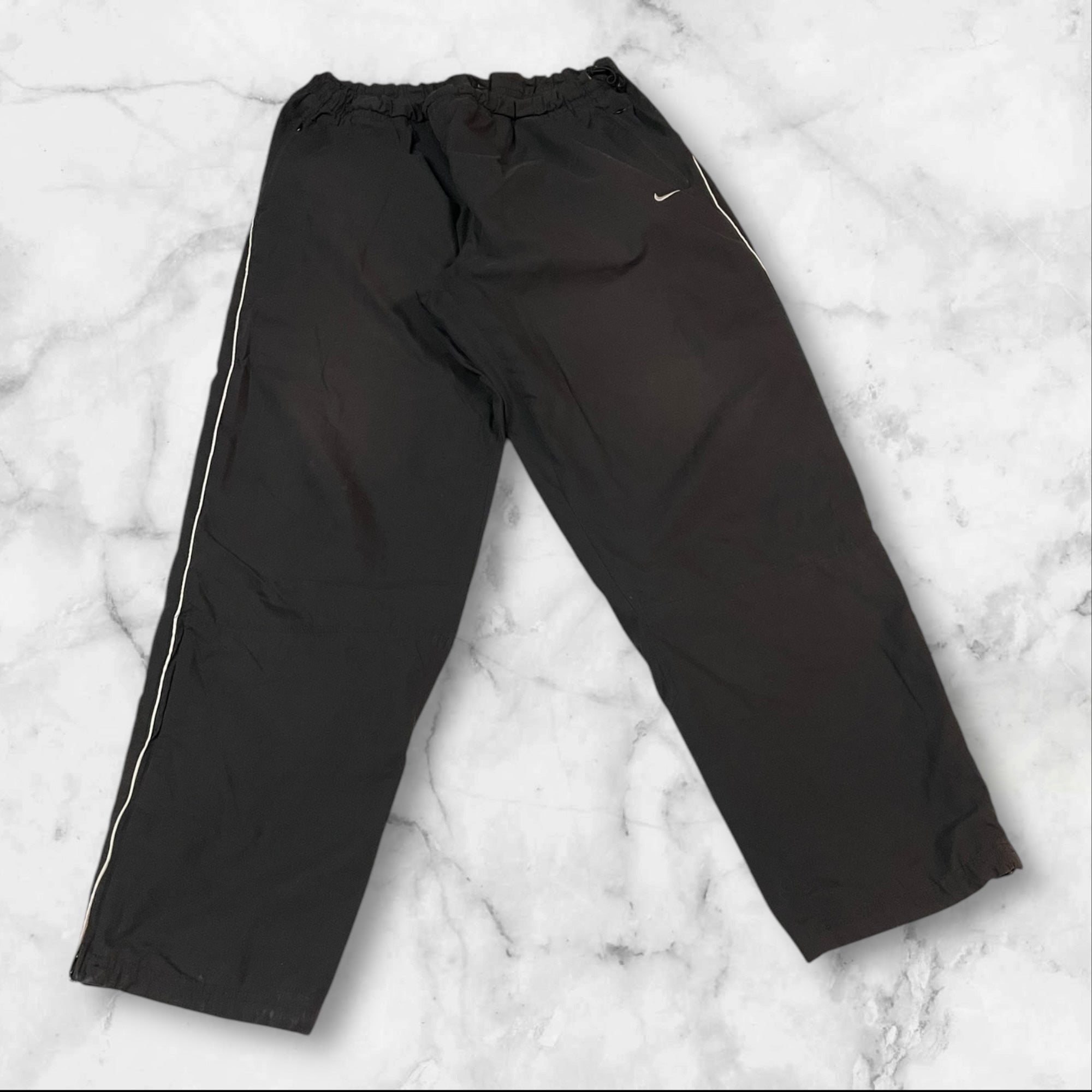 Nike Vintage Trackpants Baggy Nylon Stoff aus Regenjacke XL 349