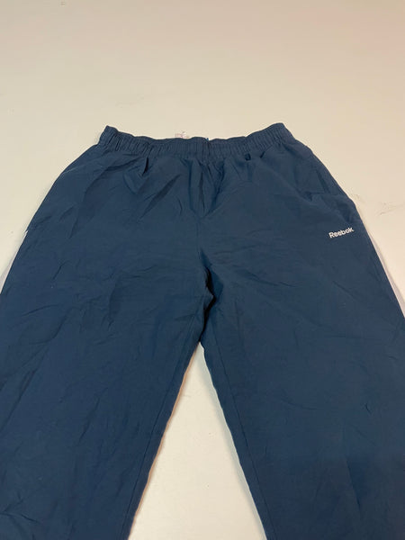 Reebok Vintage Trackpants Baggy Nylon Stoff aus Regenjacke S 346