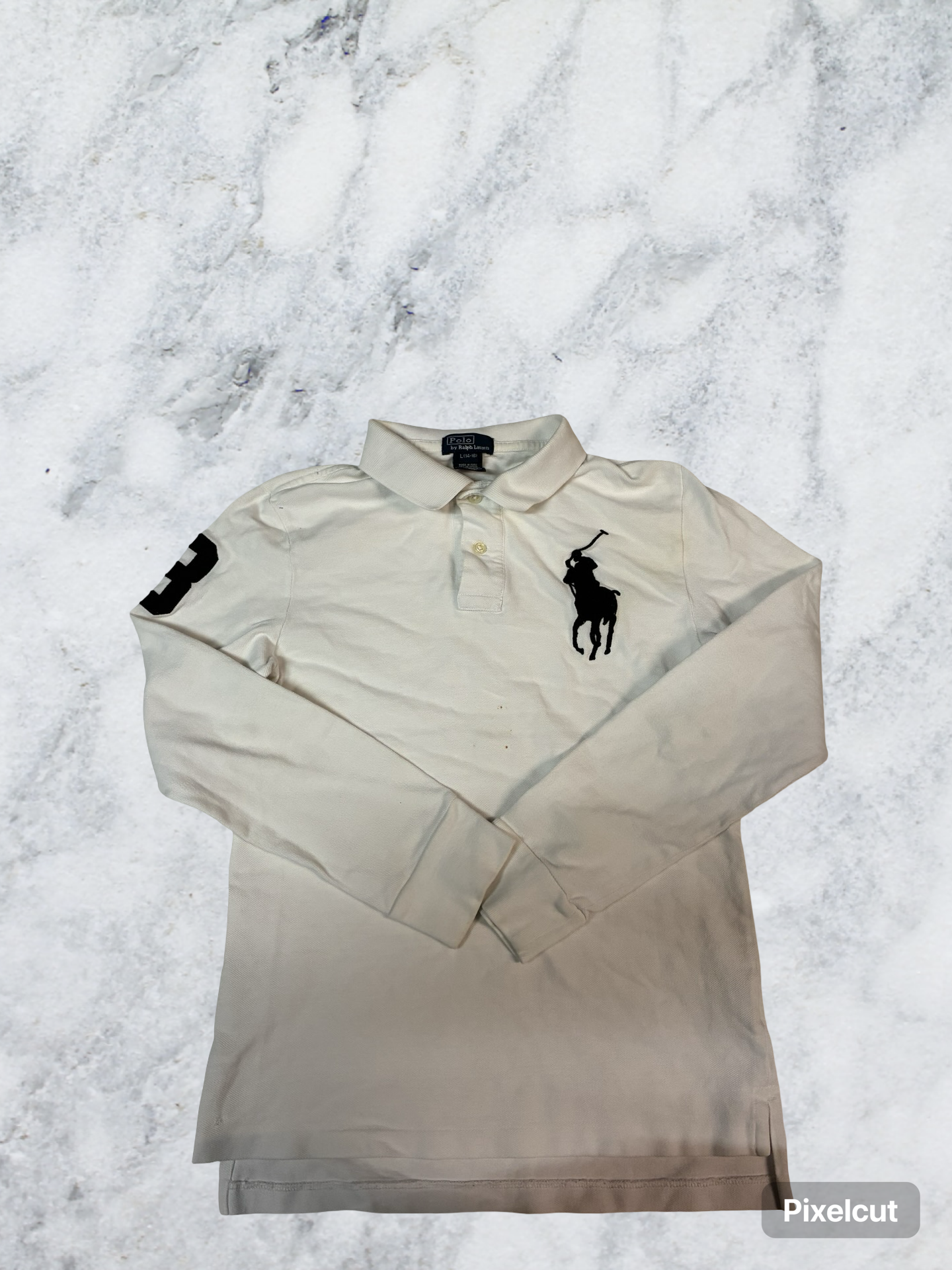 Vintage Polo Ralph Lauren Langarm Shirt Kids L fit XS 6017