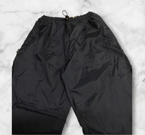 Adidas Vintage Trackpants M Full Navy Stoff aus Regenjacke #9593