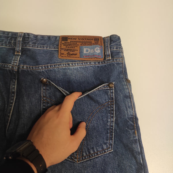 Dolce Gabbana Vintage Baggy Jeans XL #9403