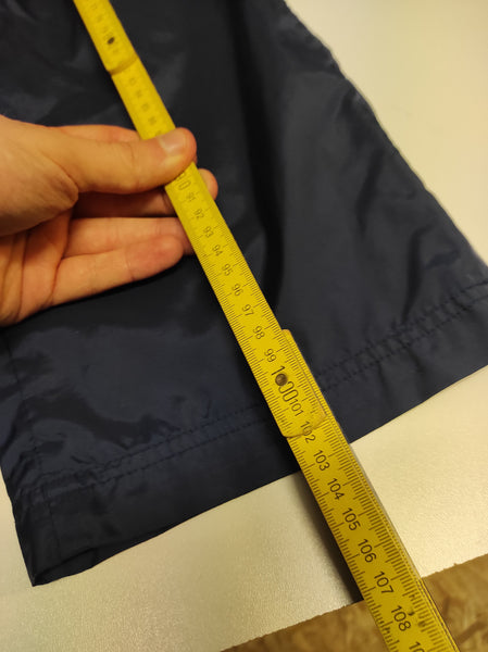 Adidas Vintage Trackpants M Full Navy Stoff aus Regenjacke #9593