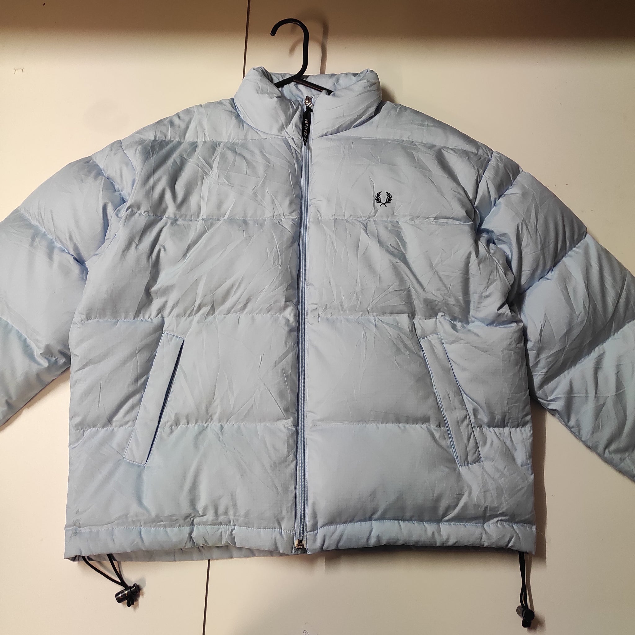 Fred Perry Vintage Babyblau Daunenjacke M