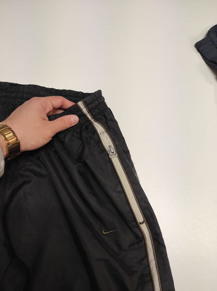 Nike Trackpants Vintage Baggy L Nylon Stoff aus Regenjacke #1219