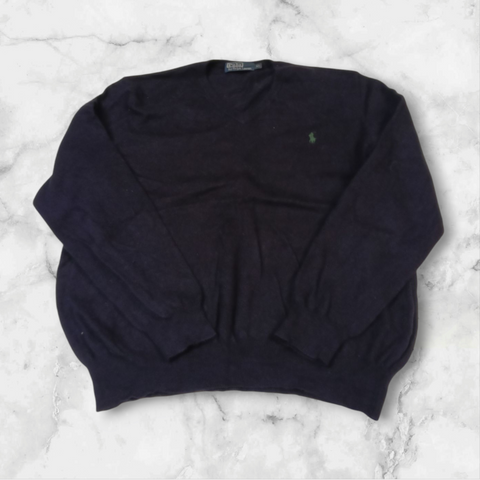 Ralph Lauren Vintage Pullover L Merinowolle