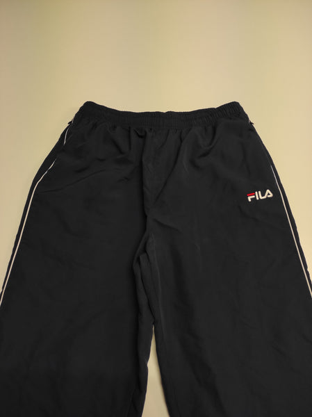 Fila Vintage Reflective Trackpants M Baggy Nylon Stoff aus Regenjacke #9849