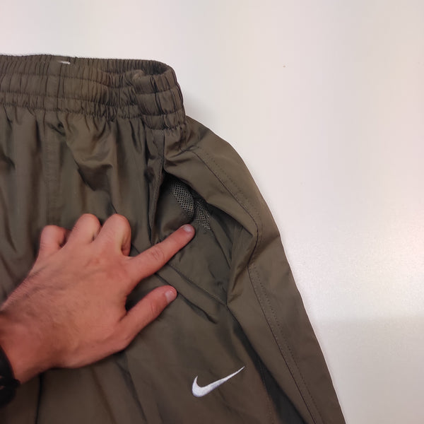 Nike Trackpants Vintage baggy M nylon stoff aus Regenjacke #8152