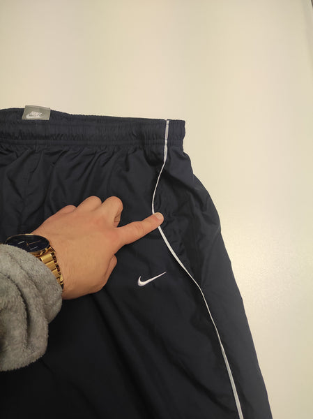 Nike Trackpants Vintage Baggy Nylon Stoff aus Regenjacke L #608