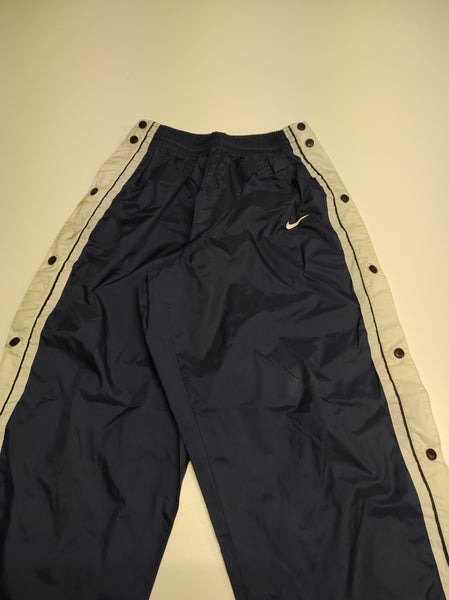 Nike Trackpants Vintage Baggy L nylon stoff aus Regenjacke #6869