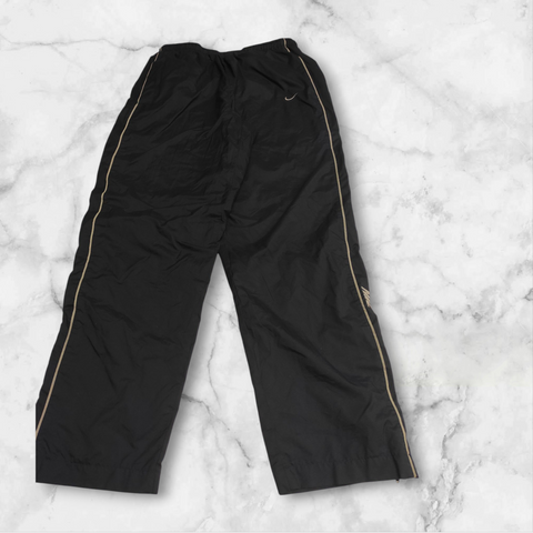 Nike Trackpants M - L Vintage Baggy Reflective nylon Stoff aus Regenjacke #1147